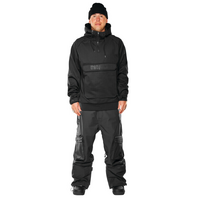 ThirtyTwo Signature Tech Mens 2023 Black DWR Snowboard Riding Hoodie