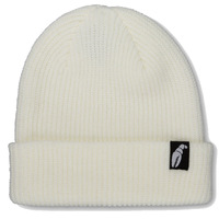 Crab Grab Claw Label White Beanie