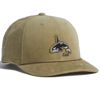 Coal The Wilderness Low Orca Light Khaki Corduroy Snapback Cap