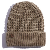 Coal The Lucette Heather Brown Chunky Knit Beanie