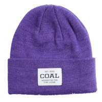 Coal The Uniform Kids Purple Recycled Knit Cuff Beanie