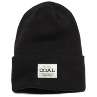 Coal The Uniform Black Recycled Knit Cuff Beanie
