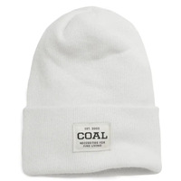 Coal The Uniform White Recycled Knit Cuff Beanie