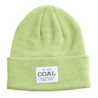 Coal The Uniform Kids Acid Green Recycled Knit Cuff Beanie