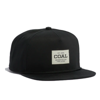 Coal The Uniform Black Flannel Corduroy Snapback Cap