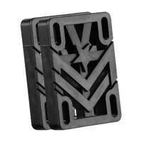 Mini Logo .50" Black Ridged Skateboard Riser Pads