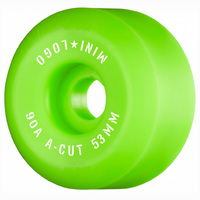 Mini Logo A-Cut Green 53mm 90a Skateboard Wheels