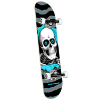 Powell Peralta Ripper Blue Silver 7.75" Complete Skateboard