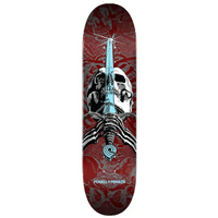 Powell Peralta Skull & Sword Burgundy 7.5" Skateboard Deck