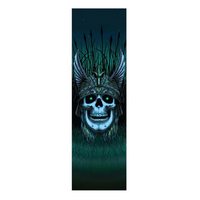 Powell Peralta Anderson Skull Green 9 x 33 Skateboard Griptape Sheet
