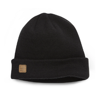 Coal The Harbor Black Knit Fisherman Beanie