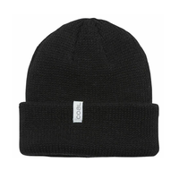 Coal The Frena Black Heavy Knit Beanie