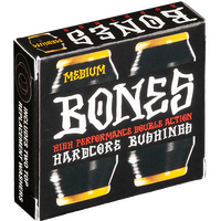 Bones Medium 91a Black Yellow Skateboard Bushings