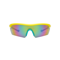 Volcom Download Gloss Yellow Aqua Sunglasses Rainbow Mirrored Lens