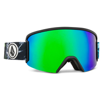 Volcom Garden Tie Dye 2022 Snowboard Goggles Green Chrome Lens
