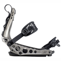 K2 Cinch TS Gunmetal Large Step In Dual Entry Snowboard Bindings