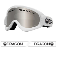 Dragon DX White 2022 Snowboard Goggles Lumalens Silver Ion Lens