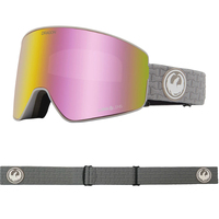 Dragon PXV2 Cool Grey 2022 Snowboard Goggles Lumalens Pink Ionised Lens