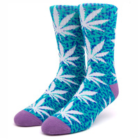 HUF Worldwide Paradise Experiment Teal Socks