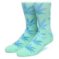 HUF Worldwide Tie Dye Leaves Basil Socks