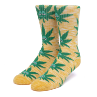HUF Worldwide Melange Green Buddy Plantlife Socks