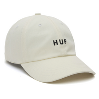 HUF Essentials OG Logo CV-6 Strapback Off White Hat Cap