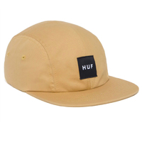 HUF Box Logo Volley Strapback Brown Hat Cap