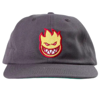 Spitfire Big Head Flame Charcoal Gold Adjustable Snapback Cap