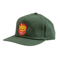 Spitfire Bighead Fill Green Red Adjustable Snapback Cap