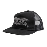 Anti Hero Basic Eagle Black Charcoal Snapback Trucker Cap