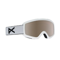 Anon Helix 2.0 White Snowboard Goggles Silver Amber Lens