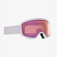 Anon Deringer White Womens 2021 Snow Goggles Cloudy Pink Lens + MFI Facemask