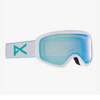 Anon Insight Asian Fit White Womens 2021 Snowboard Goggles Variable Blue Lens