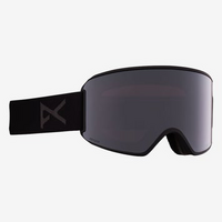 Anon WM3 Smoke 2022 Snowboard Goggles Perceive Sunny Onyx Lens + MFI Facemask