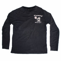 Kissmark Dragon Black Large Long Sleeve T-Shirt Used Vintage