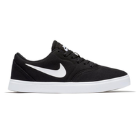Nike SB Check (PS) Black White Youth Canvas Skateboard Shoes