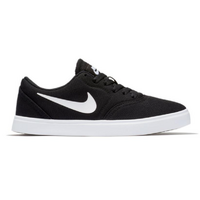 Nike SB Check (GS) Black White Youth Canvas Skateboard Shoes