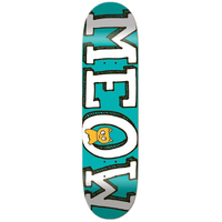 Meow Teal Logo 8.0" Skateboard Deck