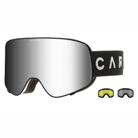 Carve Summit Gloss White Magnetic Lens Snow Goggles 
