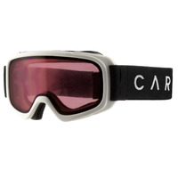 Carve Aspire Gloss White Small Youth Snowboard Ski Goggles