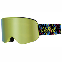 Carve Frother Matt Fluro Yellow Snow Goggles