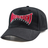 Independent Spanning Black Curve Peak Cap