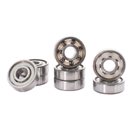Sunday Shieldless Silver Abec 7 Skateboard Bearings