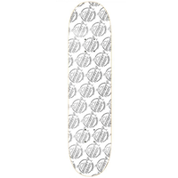 Sweetheart Wallpaper White 7.75" Skateboard Deck