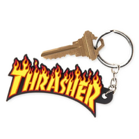 Thrasher Flame Key Chain