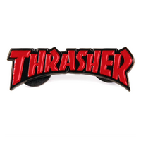 Thrasher Logo Red Label Pin