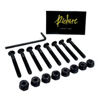 Picture Allen Key Black 1.5" Skateboard Bolts