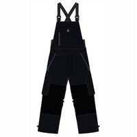 DC Brigade Bib Black Mens 30K 2026 Snowboard Bib Overall