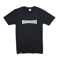 Boarders Chest Print Black Youth Tee