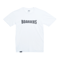 Boarders Chest Print White Youth Tee